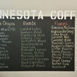 Minnesota Coffee Roasting - Take your pick. Plenty to chose from here.