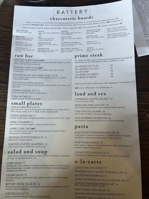 Menu photo 6 The Battery Tampa Bay, FL