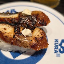 Kura Revolving Sushi Bar - Seared Eel with Miso Cream Cheese