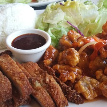 Bento Factory - Teriyaki + Wok Combo, chicken katsu and sweet and sour chicken with salad and white rice. :) - Japanese Near Me - Everett, Washington Bento Factory - Teriyaki + Wok Combo, chicken katsu and sweet and sour chicken with salad and white rice. :) - Japanese Near Me - Everett, Washington