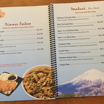 Sora Sushi - a menu for a japanese restaurant - Sushi Bars Near Me - Kelso, Washington