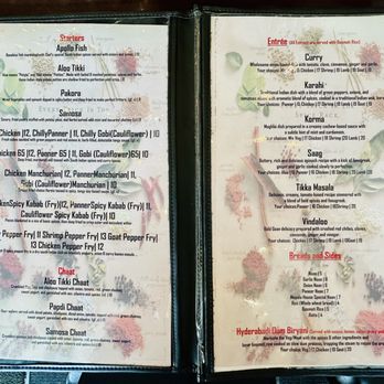 Masala House Indian Bistro - March 2025 menu of starters, chaat, entrees, breads, etc. - Indian Near Me - Washington, Pennsylvania