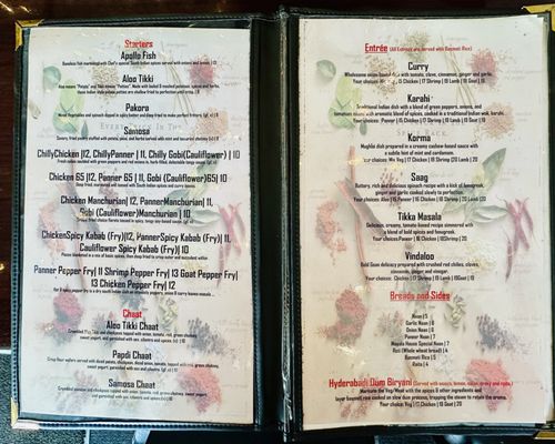 Menu photo 2 Masala House Indian Bistro Washington, PA