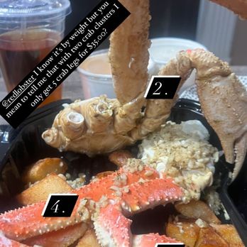 Red Lobster - The two crab clusters that only gave me 5 crab legs - Seafood Near Me - Antioch, Tennessee