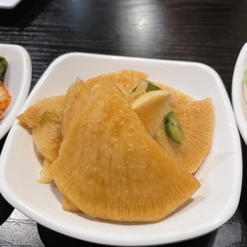 Myungin Dumplings - Korean Pickled Radish Mmmm. - Korean Near Me - Northridge, California Myungin Dumplings - Korean Pickled Radish Mmmm. - Korean Near Me - Northridge, California