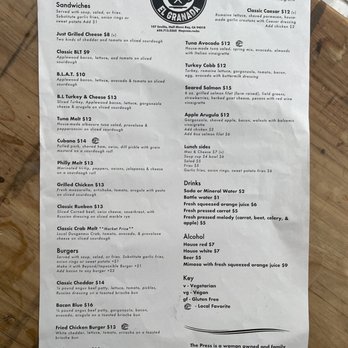 The Press - New lunch menu as of 06/12/2021 - Breakfast & Brunch Near Me - El Granada, California The Press - New lunch menu as of 06/12/2021 - Breakfast & Brunch Near Me - El Granada, California
