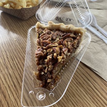Donner Ski Ranch - Pecan pie - sign on the cafeteria area said these are homemade! Pretty tasty - Ski Resorts Near Me - Norden, California