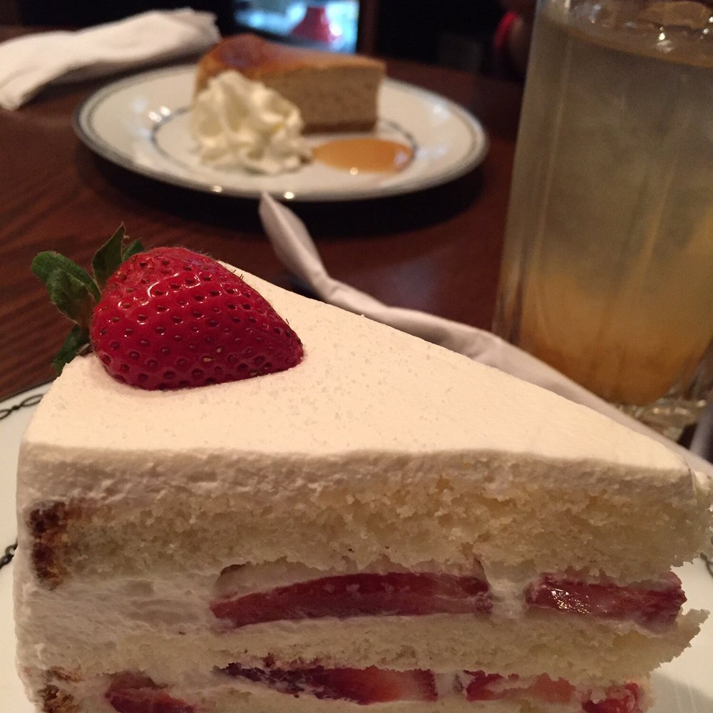 Berry good cake with iced citron tea. Berry good cake with iced citron tea.
