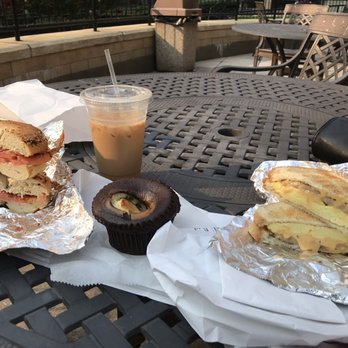 Coffeeland - two sandwiches and a cup of coffee on a table - Coffee & Tea Near Me - Baltimore, Maryland