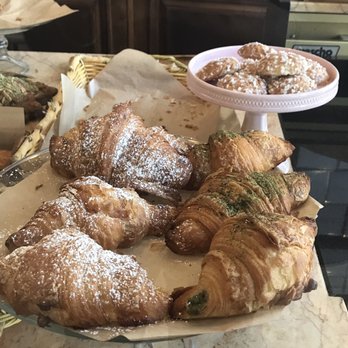 Chaumont - Matcha filled croissant and vanilla filled croissant - Bakeries Near Me - Beverly Hills, California