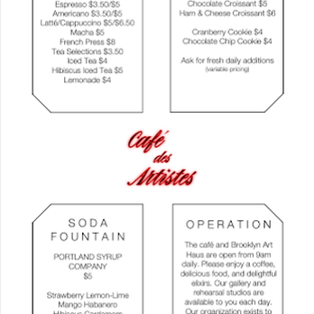 Brooklyn Art Haus - Menu June 2023 - Performing Arts Near Me - Brooklyn, New York Brooklyn Art Haus - Menu June 2023 - Performing Arts Near Me - Brooklyn, New York