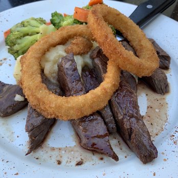 The Village Restaurant - Steak w/ veggies and mashed potatoes - Breakfast & Brunch Near Me - Salinas, California The Village Restaurant - Steak w/ veggies and mashed potatoes - Breakfast & Brunch Near Me - Salinas, California