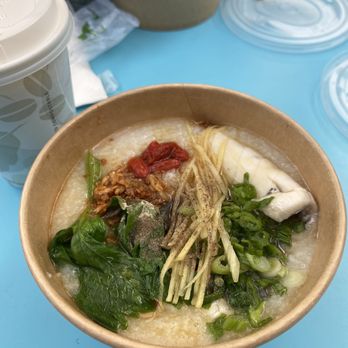 Secret Congee - Sea Bass & Chinese Herbs Congee - Asian Fusion Near Me - Seattle, Washington Secret Congee - Sea Bass & Chinese Herbs Congee - Asian Fusion Near Me - Seattle, Washington