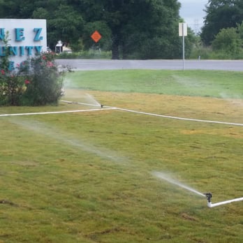 Earthworks Design, Inc - Nunez, college,  Chalmette,  La. Sod and temporary  sprinklers. - Landscaping Near Me - Pass Christian, Mississippi