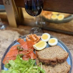 Farmgate Cafe - Cold and hot trout plate
