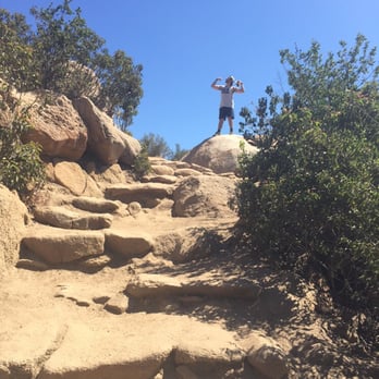 Mount Woodson Trail - The last 2miles is pretty much climbing up stairs of rocks, be careful! - Hiking Near Me - Poway, California