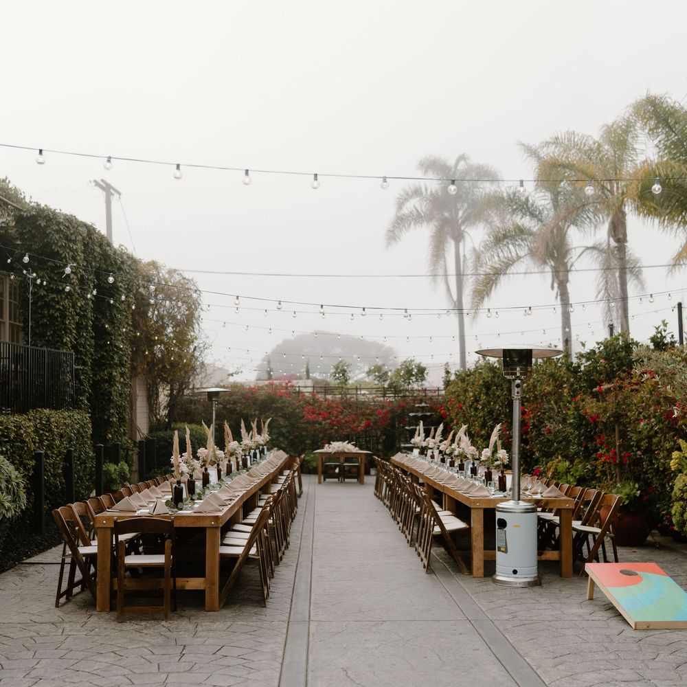 Cuvier Club by Wedgewood Weddings - Our dinner under the stars! Cuvier courtyard - Venues & Event Spaces Near Me - La Jolla, California