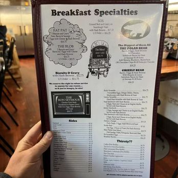 Grizzly Manor Cafe - Menu - Breakfast & Brunch Near Me - Big Bear Lake, California