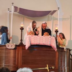 First Congregational Church - Bat mitzvah. Reading from Torah