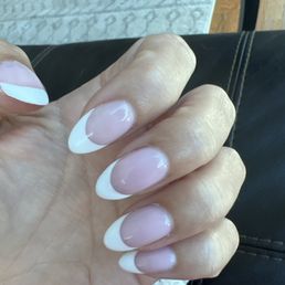 Gel French manicure by Henry!