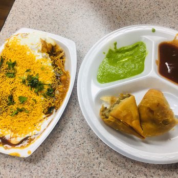 Gokul Sweets - Kachori chaat on the left. Samosa on the right. - Indian Near Me - Decatur, Georgia Gokul Sweets - Kachori chaat on the left. Samosa on the right. - Indian Near Me - Decatur, Georgia