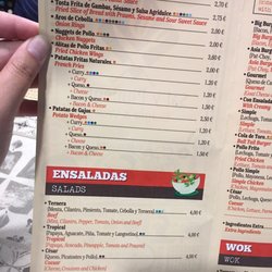 Sal y Pimienta - Menu as of October 2017