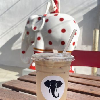 Black Elephant Coffee - Burbank - Iced Rose Latte - Coffee & Tea Near Me - Burbank, California