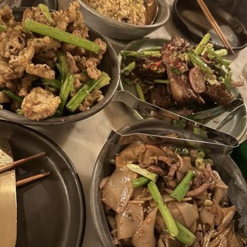 The Monkey King - Beef chow fun, Fried Sichuan Oyster Mushrooms, Cumin Lamb Ribs, and Roasted Duck-Fat Fried Rice - Chinese Near Me - Brooklyn, New York The Monkey King - Beef chow fun, Fried Sichuan Oyster Mushrooms, Cumin Lamb Ribs, and Roasted Duck-Fat Fried Rice - Chinese Near Me - Brooklyn, New York
