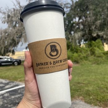 Banker’s Brew Coffee - 24 oz Millionare (Carmel Macchiato) - Waffles Near Me - Bartow, Florida