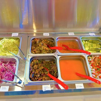 Taconora - Salsa bar...Black salsa with roasted peppers was Muy Bueno! - Mexican Near Me - San Diego, California