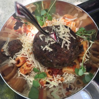 Pym Test Kitchen - Impossible spoonful - oversize impossible meatball with pasta and cheese. Very good! - Coffee & Tea Near Me - Anaheim, California