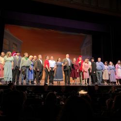 Lydia Mendelssohn Theatre - "Curtains" cast taking a final bow.