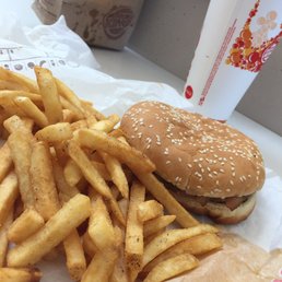 Pretty lazy looking Bacon King burger. And when is this big cup a medium??? Pretty lazy looking Bacon King burger. And when is this big cup a medium???