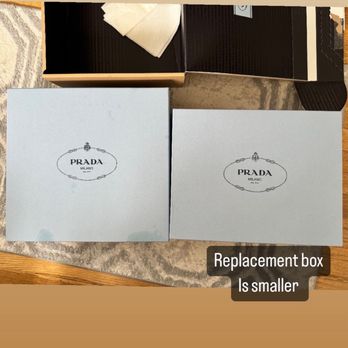 Prada New York Madison - UPDATE: 8/17/24 Prada sent me a brand new shoebox, that barely fits my boots unless I smash the lid down - Leather Goods Near Me - New York, New York