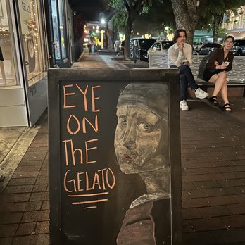 Bianco Gelato - a chalk drawing of a man - Gelato Near Me - Miami, Florida Bianco Gelato - a chalk drawing of a man - Gelato Near Me - Miami, Florida