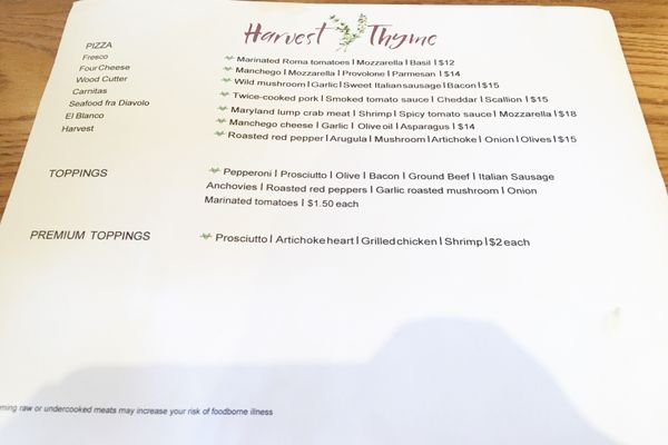Menu photo 8 Harvest Thyme Tavern Davidsonville, MD Menu photo 8 Harvest Thyme Tavern Davidsonville, MD