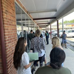 Secretary of State Drivers' Services Facility - Even with an appointment there's a line. 7/17/24