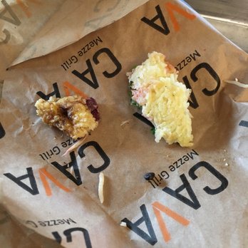 CAVA - This is their rice.  Dry stick together like leftovers - Mediterranean Near Me - Irvine, California