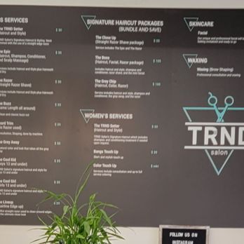 TRND Salon - Their price chart - Hair Salons Near Me - San Jose, California TRND Salon - Their price chart - Hair Salons Near Me - San Jose, California