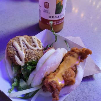 Bend the Bao - Crab Cake & Kimchi Fried Chicken - American Near Me - Orlando, Florida Bend the Bao - Crab Cake & Kimchi Fried Chicken - American Near Me - Orlando, Florida