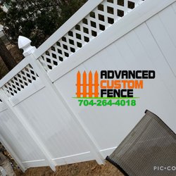 Advanced Custom Fence - white vinyl fence