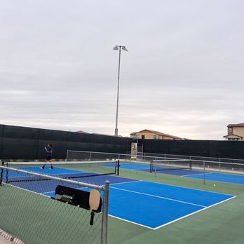 Campus Oaks Park - 2 lighted pickleball courts with a paddle rack for each court. 4 slots that hold 2 paddles each, so 8 paddles max. - Dog Parks Near Me - Roseville, California