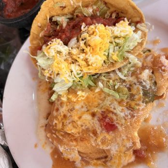 Cocina del Charro - Crispy chicken taco and a chili rellano...yum yum - Mexican Near Me - San Marcos, California