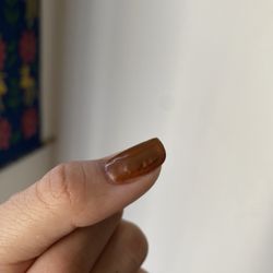 Gel manicure after one day