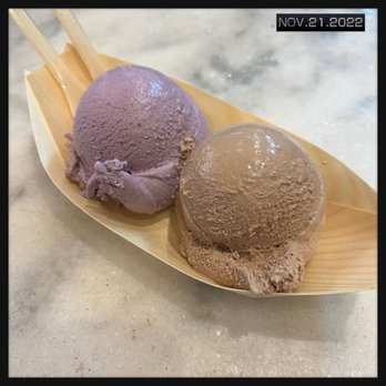 Mamasons - Ube and Milo flavors (2 scoops - 4.50 British Pounds) - Desserts Near Me - London, XGL Mamasons - Ube and Milo flavors (2 scoops - 4.50 British Pounds) - Desserts Near Me - London, XGL