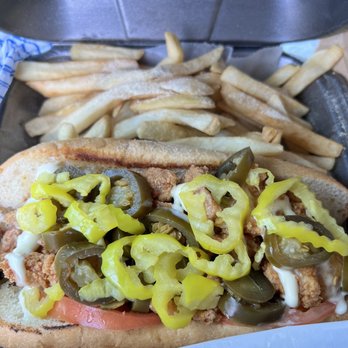 Lemon J Pepper - Chicken Tender Sandwich combo- hold the onion, extra peppers - Chicken Wings Near Me - Jacksonville, Florida