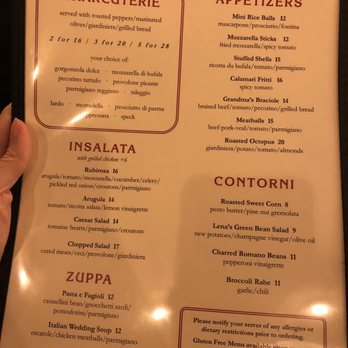 Rubirosa - Menu September 2019 - Italian Near Me - New York, New York