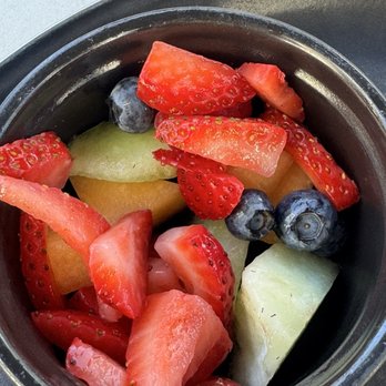 Cafe Ficelle - Fruit with Quiche Lorraine - Coffee & Tea Near Me - Thousand Oaks, California Cafe Ficelle - Fruit with Quiche Lorraine - Coffee & Tea Near Me - Thousand Oaks, California