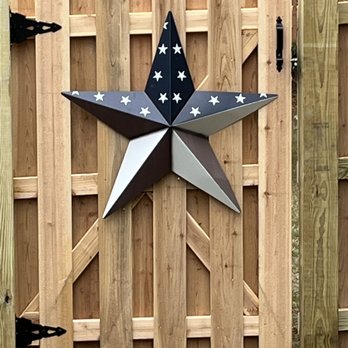 Pennington Fence - Fence Art (God Bless the USA) - Fences & Gates Near Me - Buford, Georgia