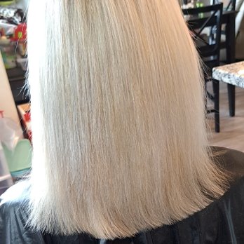 Black Wolf - Bombshell platinum blonde- after - Hair Stylists Near Me - Lake Arrowhead, California
